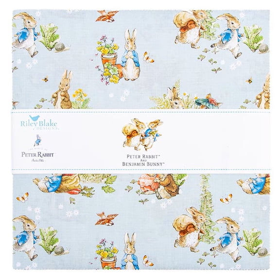 Riley Blake - Peter Rabbit and Benjamin Bunny 10" Stacker 42 pcs