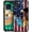 Ice and Fire Hockey America Flag, variant on Compatible with iPhone 13 Case,Design Pattern Back Bumper Anti Scratch Reinforced Corners Soft TPU Caver, Cases for Men Women-Ice and Fire Baseball American Flag