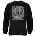 thumbnail image 1 of Halloween Human Hippo Costume Mens Sweatshirt, 1 of 1