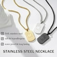 thumbnail image 6 of APSVO Silver Initial Necklaces for Men Boys Stainless Steel American Flag Dog Tag Letter X Pendent Chain Birthday Valentines Day Jewelry Gifts Teen Boyfriend Husband Him Adult Male Son Kids Age Ideas, 6 of 6