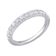 thumbnail image 2 of Arista 1 Carat T.W. Lab Grown Diamond Pave Platinum Plated Women's Round Wedding Band in Sterling Silver (I+, VS-SI), 2 of 5