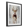 thumbnail image 2 of Stupell Industries Rustic Lodge Baby Reindeer with Red Nose Black Framed Print Under Glass, 17 x 21, by Arlington Prints, 2 of 8
