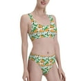 thumbnail image 4 of High Waisted Bikini Sets For Women, Tropical Capybara Swimsuits Tummy Control, Two Pieces Bathing Suit, 4 of 8