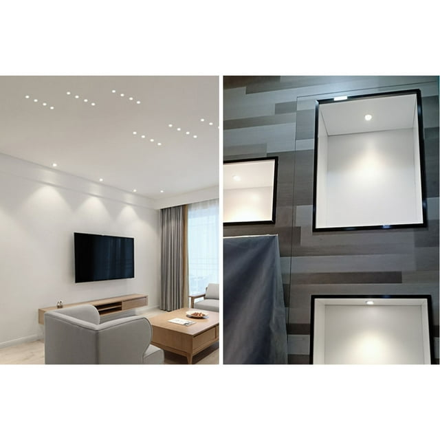 AC85 to 265V 3W Mini Recessed Spotlight 25mm Opening LED Recessed Spotlight with LED Driver, for Kitchens Cabinets Ceilings