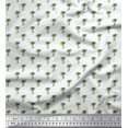 thumbnail image 1 of Soimoi Green polyester Crepe Fabric Palm Tree Decor Fabric Printed Yard 52 Inch Wide, 1 of 5