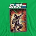 thumbnail image 2 of G.I. Joe Snake Eyes Card Unisex Adult Pull-Over Hoodie, Kelly Green, X-Large, 2 of 5