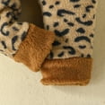 thumbnail image 5 of Yidarton 3-6M 2022 Winter Baby Leopard Print Stitching Long Sleeve Zipper Jumpsuit Mao Mao Hooded Climbing Suit Baby Jumpsuit Camel, 5 of 8
