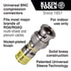 thumbnail image 2 of Conector BNC Klein Tools VDV813-613 para cables coaxiales RG6/6Q, 2 of 4