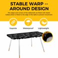 thumbnail image 4 of Black Dandelion Table Cloths for 8 Foot Rectangle Tables, Spring Modern Minimalist Country Flower Patio Waterproof Elastic Fitted Tablecloths, Washable Rectangular Table Cover for Camping, 4 of 8