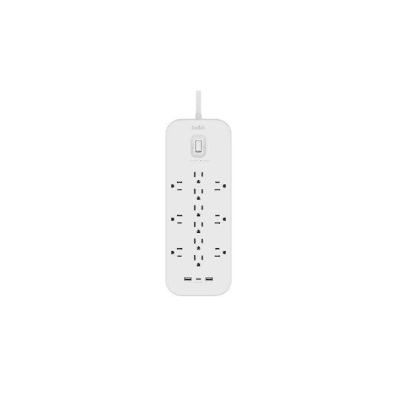 Belkin 12 Outlet Surge Protector   USB-C and USB-A ports SRA007P12TT6