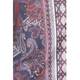 thumbnail image 5 of Women Plus Size Multi-Color Paisley Design Blouse Tunic Top Burgundy 1XL (SE16046), 5 of 5