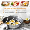 thumbnail image 3 of OUSITAID 4Pcs Fried Egg Ring Silicone Heat Resistant Egg Cooking Ring  Non-Stick Pancake Mold with Handle Kitchen Breakfast Gadget for Making Sandwich Hamburger Cake Pizza, 3 of 9