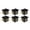 Black #076, variant on 6 Pcs Graduation Cap Candy Gift Box Grad Hat Gift Box Treat Boxes with Tassels Graduation Party Favors for Guests Class of 2026 Decorations (Blue)