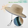 thumbnail image 4 of ENFOURCLASS 50+ Foldable Adjustable Sun Bucket Hat for Outdoor Men Women, 4 of 10