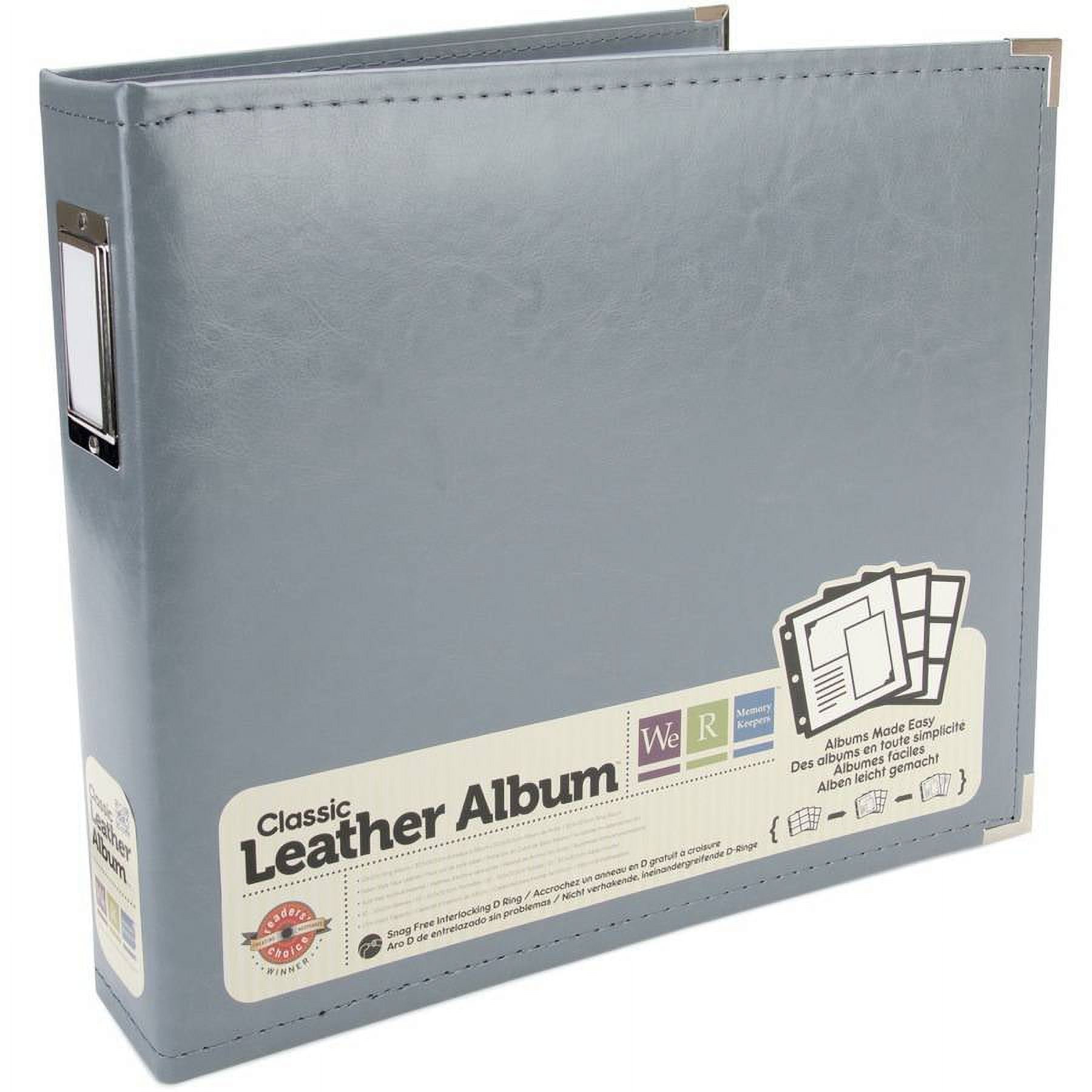 We R Faux Leather D-Ring Binder 12