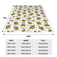 thumbnail image 3 of Sikiie Hohey Bee Golden2 Ultra-Soft Micro flannel Blanket Luxury All Seasons Warm Blanket for Bedding Sofa and Travel (4 sizes)-60"x50", 3 of 7