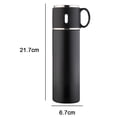 thumbnail image 2 of Botella térmica de acero inoxidable con aislamiento al vacío y taza para café y bebidas calientes., 2 of 5