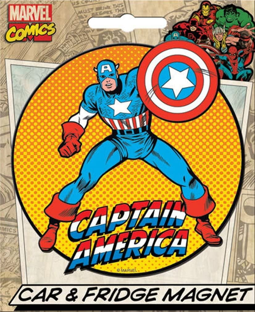 Captain America Board Game Box 2"x3" MAGNET Refrigerator Locker Retro Style 2 