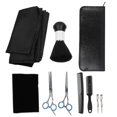 thumbnail image 2 of Professional Hair Cutting Thinning Scissors Salon Apron Hair Sweeping Brush Tool Set, 2 of 5
