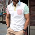 thumbnail image 2 of YDLCAFD Muscle Fit Dress Shirts Stretch Athletic Slim Fit Short Sleeve, 2 of 5