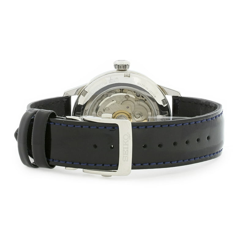 Seiko Men's Presage Automatic Leather Strap Watch