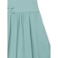 thumbnail image 2 of Wonder Nation Girls Bow Front Skater Dress with Short Sleeves, Sizes 4-18 & Plus, 2 of 3