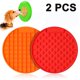 thumbnail image 1 of Alfombrilla para lamer para perros, tamaño grande, 2 unidades, dispositivo de distracción para lavar perros, almohadilla para lamer con mantequilla de maní con fuerte succión para bañarse, acicalarse y entrenarse Ormromra 220585-1, 1 of 6