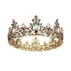 thumbnail image 1 of Vintage Barroco Nupcial Tiara Corona Novia Cristal Reina Rey Corona Boda Accesorios De Joyería Para El Cabello Mujeres Desfile Tocado De Graduación Methold AP004859-00, 1 of 7