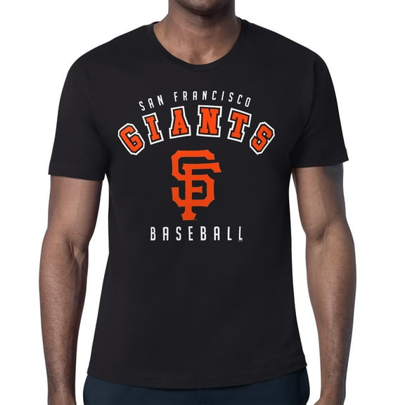 Men's Starter Black San Francisco Giants Team Logo T-Shirt