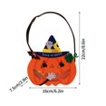 thumbnail image 2 of Bolsa de dulces de Halloween, bolsa de Cushaw de araña 3D, cubo de tela portátil, bolsa de dulces para niños, compre 2 y obtenga 3, 2 of 4