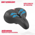 thumbnail image 3 of Asiento para bicicleta urbana Mariluz WL-191E-2 255X200mm Negro Antiprostatico, 3 of 6