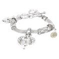 thumbnail image 1 of 1 Pce Beau Bracelet pour Femmes avec Montre, Bracelet Charme Clouté en Pierre de Rinçage, 1 of 9