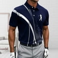thumbnail image 4 of Zysthvn Polo Mens Shirts Summer Athletic Golf Mens T Shirts Printed Turn Down Collar Short Sleeve Shirts, 4 of 5