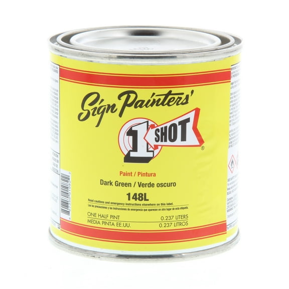 1 Shot Lettering Enamel, 8 oz., Dark Green