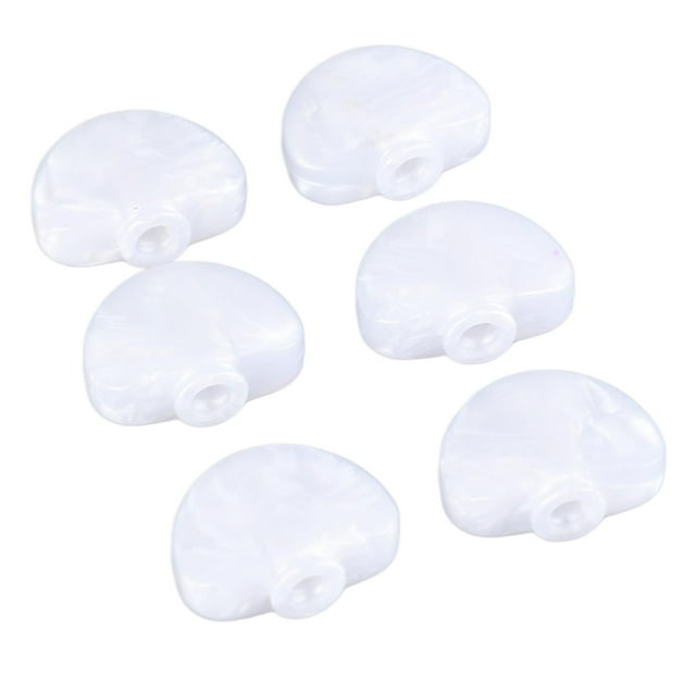 6 Pcs Tête de la Machine de Guitare Bouton Demi Ronde Tuner Peg Bouton Clé Plastique Tuning Peg Bouton Tuning Peg Pointe de Remplacement
