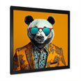 thumbnail image 2 of Designart "Fashionable Panda in a Suit II" Animals Framed Wall Art Decor - Modern White Panda Entryway Framed Wall Art Print, 2 of 6
