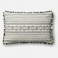 thumbnail image 1 of Loloi Rugs P0572 Black and White Chevron Throw Pillow, 1 of 4