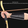 thumbnail image 4 of Archery Forearm Protector, Portable Adjustable Artificial Leather Durable Archery Arm Guard Skin Friendly Easy To Clean  for Shooting Black,Brown, 4 of 7