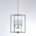 thumbnail image 1 of Pasargad Home PMT-06 Riva Lustres en Métal & Verre &44; Chrome & Blanc, 1 of 1