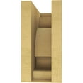 thumbnail image 4 of 6"W x 12"D x 12"H Classic Alma Rough Cedar Woodgrain TimberThane Corbel, Primed Tan, 4 of 6