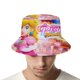 thumbnail image 4 of Princesa Peach Sombrero bucket para adultos, gorra de protección solar, sombrero de pescador plegable para viajes al aire libre, pesca y actividades de verano, 4 of 6