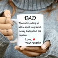 thumbnail image 5 of UCEI Dad Mug Funny Gift From Daughter Thanks For Putting Up With Sister 11oz White Ceramic Coffee Cup, 5 of 5