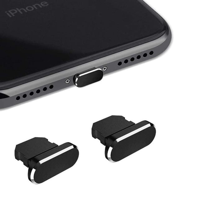 2-10pcs Dust Plug Aluminum Alloy Anti Dust Plug Charging Port Dust Plug For iPhone 14 13 12 Pro Max Protector Anti-Dirt Stopper