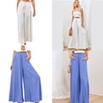 thumbnail image 2 of Women's Loose Palazzo Pants Casual High Waist Wide Leg Trousers with Pockets, 2 of 20