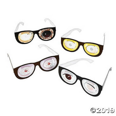 Zombie Glasses Cardboard (12 Pieces)Party Supplies/Toys/Halloween