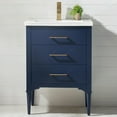Design Element Mason 24" Single Sink Bathroom Vanity in Blue