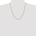 thumbnail image 2 of Real 14kt Yellow Gold 2.25mm Regular Rope Chain; 22 inch; Lobster Clasp; for Adults and Teens; for Women and Men, 2 of 5