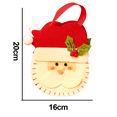 thumbnail image 2 of Bolsa de dulces no tejida Navidad bolsa de regalo de manzana decoración navideña, 2 of 5