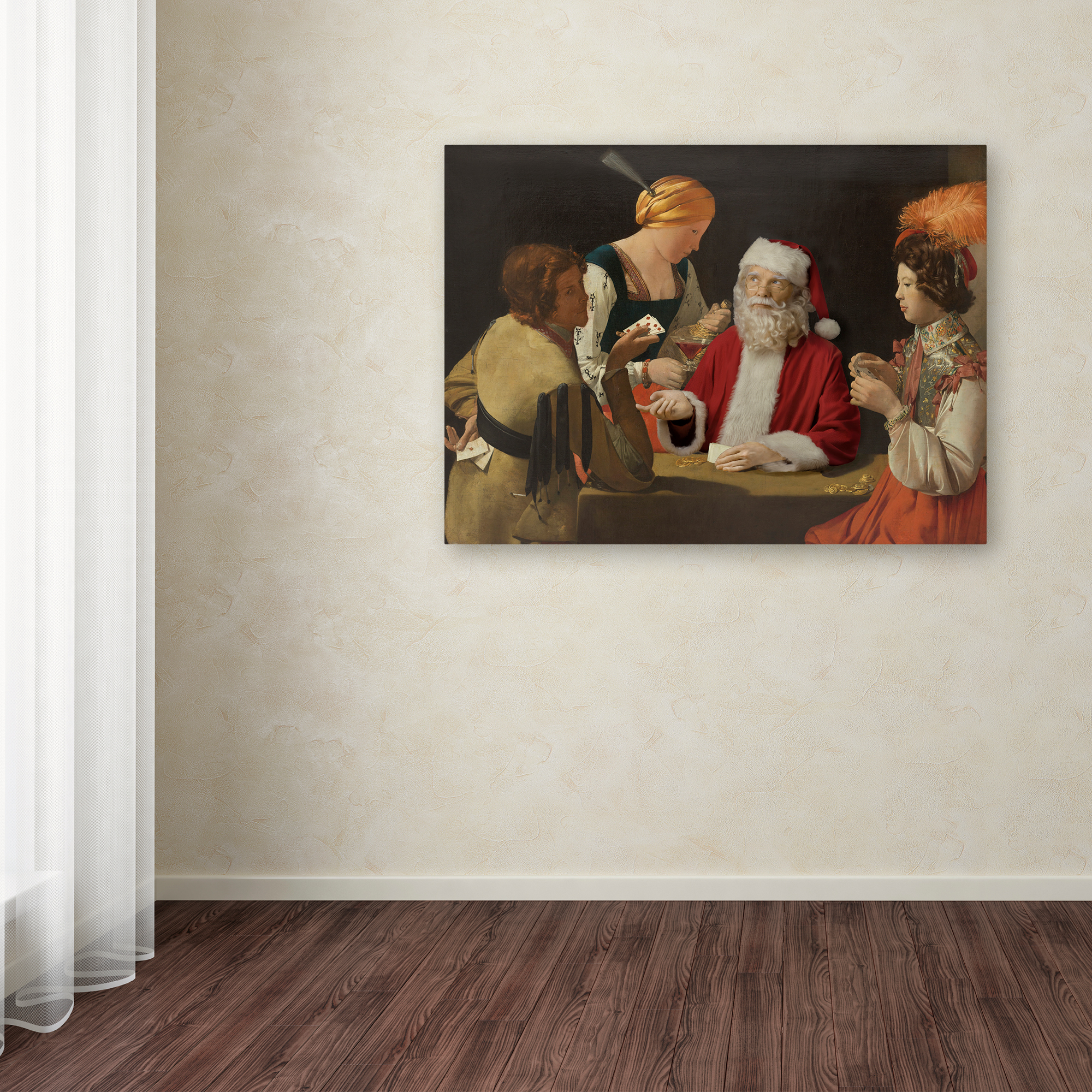 Trademark Fine Art 'De La Tour - The Cheaters' Canvas Art by Ed Wheeler