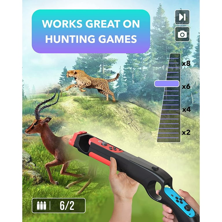 Gun Big Buck Hunter Switch Motion Controls Skywin Trigger Joy-Con